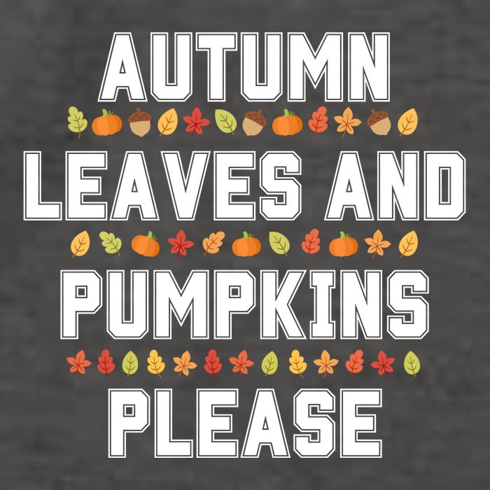Autumn Leaves And Pumpkins Please Fall Season Vector Backpack