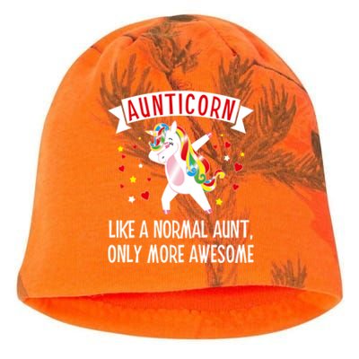 Aunticorn Like An Aunt Only More Awesome Tee Best Aunt Ever Cool Gift Kati - Camo Knit Beanie