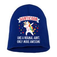 Aunticorn Like An Aunt Only More Awesome Tee Best Aunt Ever Cool Gift Short Acrylic Beanie