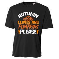 Autumn Leaves And Pumpkins Please Cooling Performance Crew T-Shirt