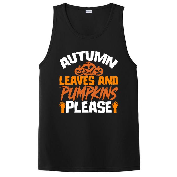 Autumn Leaves And Pumpkins Please PosiCharge Competitor Tank