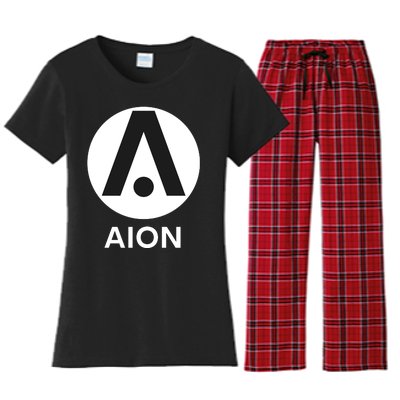 Aion Logo, Aion Crypto, Aion Wallet, HODL AION, Aion Crypto Blockchain Women's Flannel Pajama Set