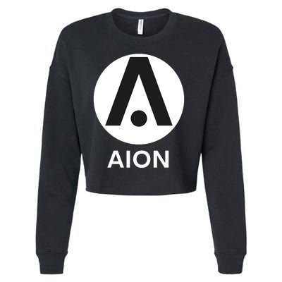 Aion Logo, Aion Crypto, Aion Wallet, HODL AION, Aion Crypto Blockchain Cropped Pullover Crew