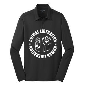 Animal Liberation Animal Rights Activists Climate Meaningful Gift Silk Touch Performance Long Sleeve Polo