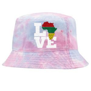 Africa LOVE African Kente Art Black History Month Tie-Dyed Bucket Hat