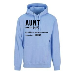 Aunt Like A Mom But Way Cooler Funny Auntie Funny Gift / Joke Gag Great Gift Unisex Surf Hoodie