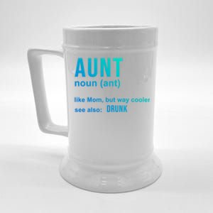 Aunt Like A Mom But Way Cooler Funny Auntie Funny Gift / Joke Gag Gift Beer Stein