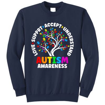 Autism Love Accept Support Autistic Autism Awareness Sweatshirt