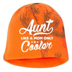 Aunt Like A Mom Only Cooler Auntie Mothers Day Gift Kati - Camo Knit Beanie