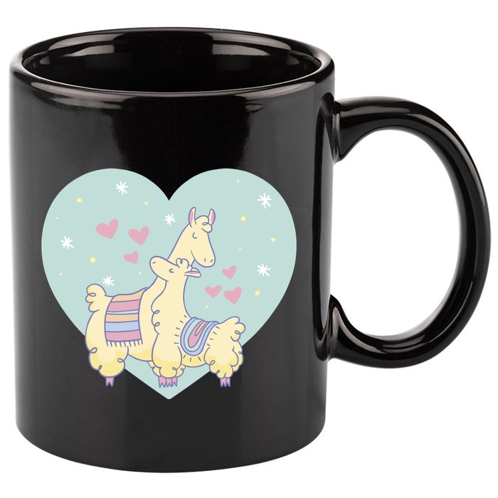 Alpaca Love 11oz C Handle Ceramic Mug