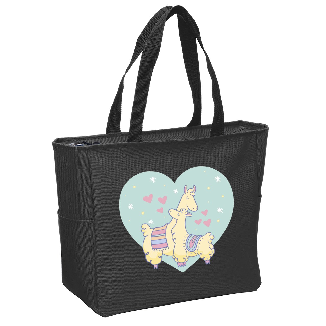 Alpaca Love Zip Tote Bag