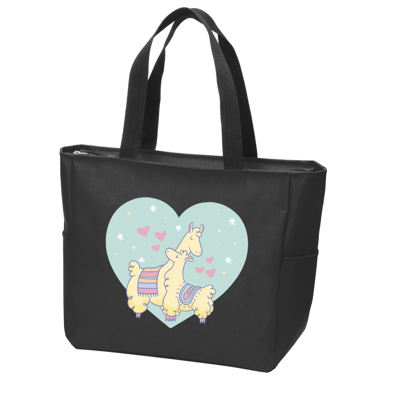 Alpaca Love Zip Tote Bag