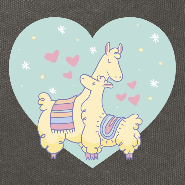 Alpaca Love Cotton Canvas Backpack