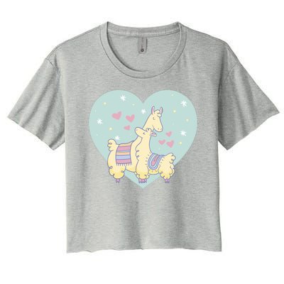 Alpaca Love Women's Crop Top Tee