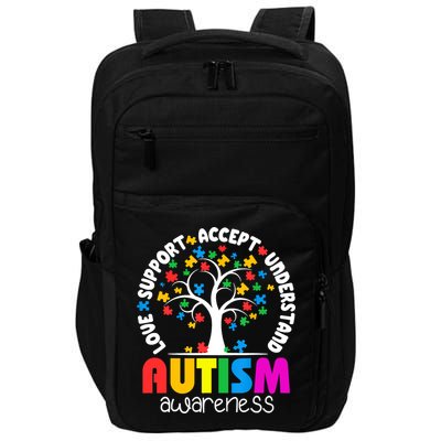 Autism Love Accept Support Autistic Autism Awareness Impact Tech Backpack