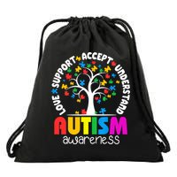 Autism Love Accept Support Autistic Autism Awareness Drawstring Bag