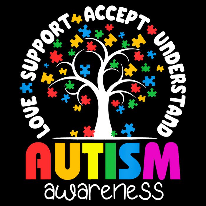 Autism Love Accept Support Autistic Autism Awareness Drawstring Bag