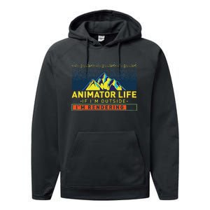 Animator Life Animation Visual Artist Rendering Graphic Art Performance Fleece Hoodie