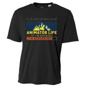 Animator Life Animation Visual Artist Rendering Graphic Art Cooling Performance Crew T-Shirt