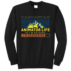 Animator Life Animation Visual Artist Rendering Graphic Art Sweatshirt