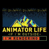 Animator Life Animation Visual Artist Rendering Graphic Art T-Shirt