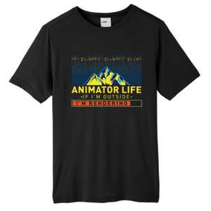 Animator Life Animation Visual Artist Rendering Graphic Art Tall Fusion ChromaSoft Performance T-Shirt