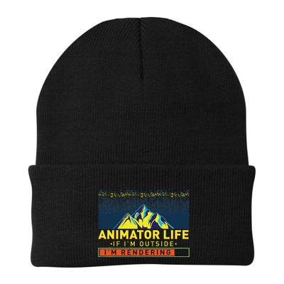 Animator Life Animation Visual Artist Rendering Graphic Art Knit Cap Winter Beanie
