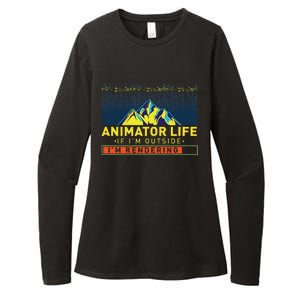 Animator Life Animation Visual Artist Rendering Graphic Art Womens CVC Long Sleeve Shirt