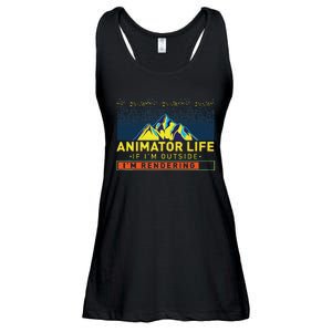 Animator Life Animation Visual Artist Rendering Graphic Art Ladies Essential Flowy Tank