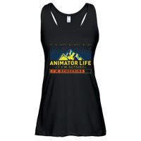 Animator Life Animation Visual Artist Rendering Graphic Art Ladies Essential Flowy Tank