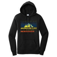 Animator Life Animation Visual Artist Rendering Graphic Art Women's Pullover Hoodie