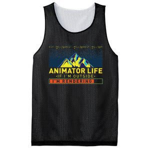 Animator Life Animation Visual Artist Rendering Graphic Art Mesh Reversible Basketball Jersey Tank