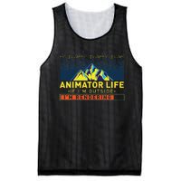 Animator Life Animation Visual Artist Rendering Graphic Art Mesh Reversible Basketball Jersey Tank