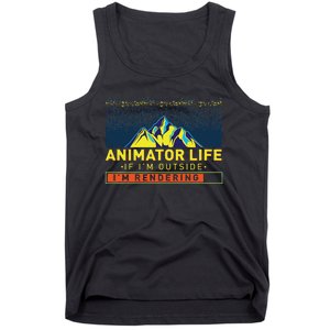 Animator Life Animation Visual Artist Rendering Graphic Art Tank Top