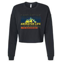 Animator Life Animation Visual Artist Rendering Graphic Art Cropped Pullover Crew