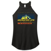 Animator Life Animation Visual Artist Rendering Graphic Art Women's Perfect Tri Rocker Tank