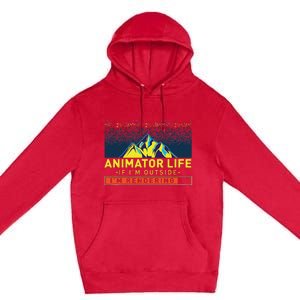 Animator Life Animation Visual Artist Rendering Graphic Art Premium Pullover Hoodie