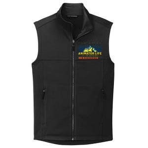 Animator Life Animation Visual Artist Rendering Graphic Art Collective Smooth Fleece Vest