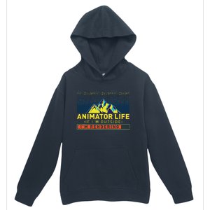 Animator Life Animation Visual Artist Rendering Graphic Art Urban Pullover Hoodie