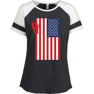 American Lineman Enza Ladies Jersey Colorblock Tee