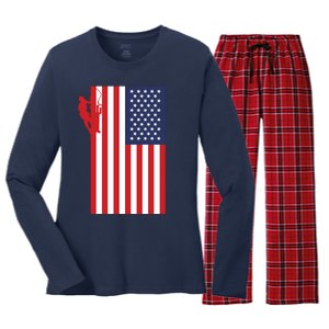 American Lineman Women's Long Sleeve Flannel Pajama Set 