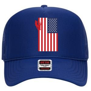 American Lineman High Crown Mesh Back Trucker Hat