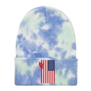 American Lineman Tie Dye 12in Knit Beanie