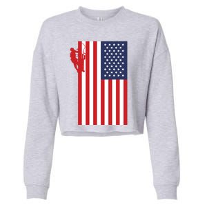 American Lineman Cropped Pullover Crew