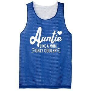 Auntie Like A Mom But Cooler Funny Aunt From Niece Gift Mesh Reversible Basketball Jersey Tank