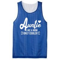 Auntie Like A Mom But Cooler Funny Aunt From Niece Gift Mesh Reversible Basketball Jersey Tank