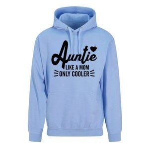 Auntie Like A Mom But Cooler Funny Aunt From Niece Gift Unisex Surf Hoodie