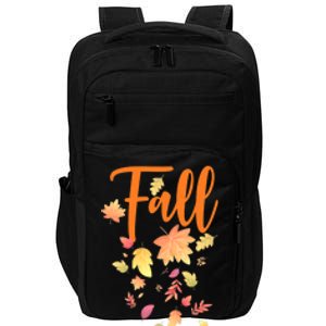 Autumn Leaves And Pumpkins Please Leaf Fall Season Impact Tech Backpack