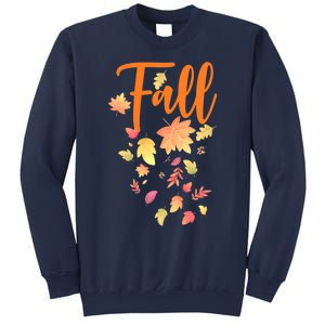 Autumn Leaves And Pumpkins Please Leaf Fall Season Sweatshirt