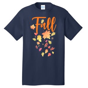 Autumn Leaves And Pumpkins Please Leaf Fall Season Tall T-Shirt